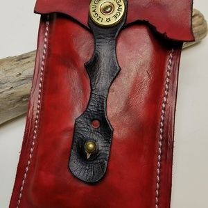 Leather custom handmade case. One of a kind !